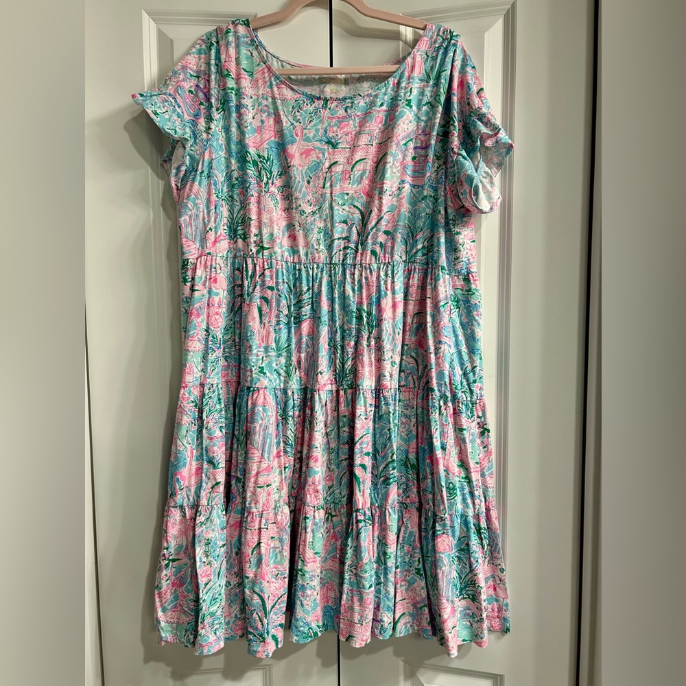 Lilly Pulitzer Pink Toile Jodee Dress